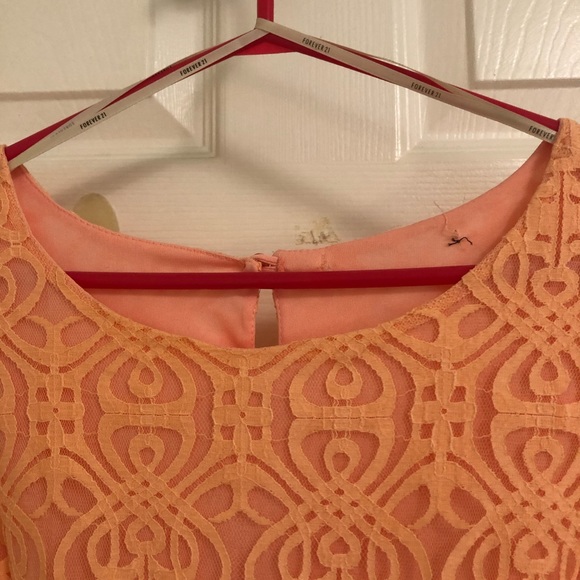 Coral forever21 Babydoll Dress - Picture 4 of 5